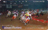 Télécarte JAPON / 110-011 - COCA COLA & MOTO ** Golden Cup ** - COKE JAPAN Phonecard Motor Bike Race - 170 - Motorfietsen