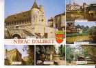 NERAC D´ALBRET - 6 Vues : Château, Pont Vieux, Bains Du Roi, Le Tasta, Fleurette, La Garenne - Blason - Nerac