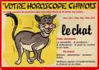 CPSM. VOTRE HOROSCOPE CHINOIS.  LE CHAT. SERIE 924/7. LYNA. - Astrologie