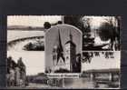 89 VERMENTON Multivue, Souvenir, Eglise, Pont, Place, Ed Collin, CPSM 9x14, 1956 - Vermenton