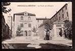 CPA ANCIENNE- FRANCE- CAZOULS-LES-BEZIERS (34) -  LA POSTE ET L´HOSPICE EN TRES GROS PLAN DE FACE- RUE LATÉRALE ANIMÉE- - Aulnay Sous Bois