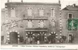 C.P.A    (   BRIOUDE  " L´hôtel Terminus.PRESSAT Propriétaire Membre Du Touring Club "vue  Très Rare - Beau Plan Animé ) - Brioude