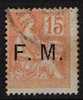 FRANCE 1901 FM N°1 @  Affaire 20% Cote - Timbres De Franchise Militaire