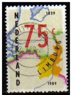 Holanda 1989 Scott 750 Sello º Limburg Conjunta Con Belgica Mapa Michel 1370 Yvert 1340 Nederland Stamps Timbre Pays-Bas - Gebraucht