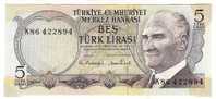 5 Lira "TURQUIE"  P185  UNC    Ro64 - Turkey