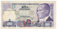 1000 Lira "TURQUIE"  P196   Ro64 - Turkey