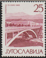 Yugoslavia 1965 Scott 761 Sello ** Vistas Ciudades Puente Titograd (Podgorica) Michel 1106 Yvert 1006 Jugoslavija Stamps - Neufs