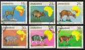 Zimbabwe - 1987 Duikers Of Africa Survey Set Used - Game