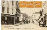 CPA 24.-MUSSIDAN.-Rue De Bordeaux- Angle Avenue Gambetta.-Animé.-BHV  490 - Mussidan