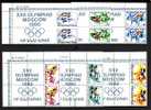 BULGARIE - 1979 - Jeux Olimpiques D´Ete - Moscou´80 ( 1 ) - 2v. Avec 4 Vignettes** - Rare - Unused Stamps