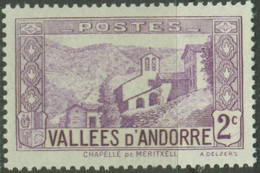 ANDORRA..1932..Michel # 25...MLH. - Ungebraucht