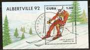 1990 Mi# Block 119 Used - 1992 Winter Olympics, Albertville - Oblitérés