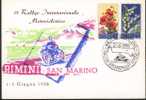 1958  S. Marino  Moto-Rallye  Motociclismo Motocyclisme Motorcycling Sur Carte - Motos