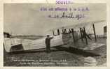 AVIATION - Aérodrome Bourget Dugny - Carte-photo Avion Baptême Caudron - Parachutes Aviorex - Cachet De Vol 1935 - 1919-1938
