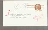 Postal Card - John Witherspoon - Scott # UX69 - 1961-80