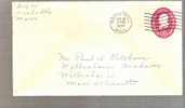 Stamped Envelop - B. Franklin - 4 Cent Scott # U536 - 1958 - 1941-60