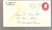 Stamped Envelop - B. Franklin - 4 Cent Scott # U536 - 1961 - 1961-80