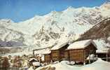 SUISSE VALAIS Saas Fee (1800 M) Mit Alphubel Täschhorn Dom Lenzspitze Und Ulrichshorn Cpa Couleur - Saas-Fee