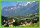 LES HOUCHES 1974 VUE GENERALE MASSIF DU MONT BLANC AUGUILLE DU MIDI CARTE EN BON ETAT - Les Houches