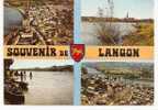 LANGON   -   ** 4 VUES SOUVENIRS + BLASON **   -    Edition : THEOJAC De Limoges  N° 8 - Langon