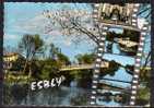 77 ESBLY Bords De Marne, Multivue, Film, Ed Seivert 1523, CPSM 10x15, 196?, Postée 1990 - Esbly