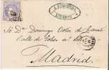 Spk018/ - SPANIEN - Allegorica (Hispania) 50 M. Linares 1872 - Briefe U. Dokumente