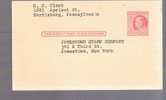 Postal Card -B. Franklin - Scott # UX38 - 1941-60