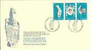 FDC 798 NEW HEBRIDES - POSTE 538 à 540 - ELIZABETH II - FDC