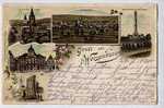 Cpa WEISSSENBUR Wissembourg 5 Vues - Dessin -ed Ackermann - 1900 !! - Wissembourg