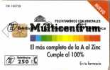 P-191 TARJETA DE ESPAÑA DE MULTICENTRUM DE TIRADA 3700 NUEVA-MINT - Emisiones Privadas