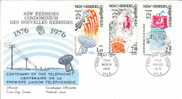 FDC 95 NEW HEBRIDES - POSTE 429 à 431 - CENTENARY Of TELEPHONE - FDC