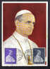 SS98 - VATICANO, Maximum Paolo VI Del 22/4/1964 - Maximum Cards