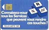 F 185  SIGNAL D´APPEL  50u  Puce GEM De 09/91 Variété 1 Lettre Grasse !!!!Cote 30 Euros !! - 1991