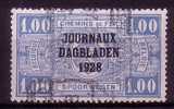 Belgie Belgique COB JO 8 Cote 0.50€ - Newspaper [JO]