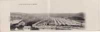 CARTE 1905 Double Vue Panoramique Du Camp De La Courtine - La Courtine