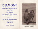 Calendrier Perruches Fischeri Année 1956 ,au Dos Pub Maroquinier Paris - Small : 1941-60