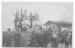 45 )) BEAUNE LA ROLANDE, Carte Photo 29 Mars 1914, ATTELAGE CARNAVAL, ANIMEE - Beaune-la-Rolande