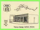 ASHFORK, AZ. - THEROUX GARAGE - NATIONAL POSTCARD WEEK,1996 - U.S. 66 - JACK D. MOUNT - - Autres & Non Classés