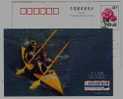 Man's Canoe/Kayak Double,China 1998 Mild Seven Dali Outdoor Quest Advertising Pre-stamped Card - Canoa