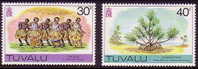 +Tuvalu 1978, 60-1, Danse, Végétal, 2v, N** - Tuvalu