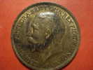 2066   UNITED KINGDOM UK GRAN BRETAÑA   PENNY   GEORGE V   AÑO / YEAR  1920  EF - D. 1 Penny