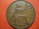 2100   UNITED KINGDOM UK GRAN BRETAÑA   PENNY    AÑO / YEAR  1944  EF- - D. 1 Penny