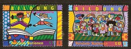 Uno Onu Vienne Wien 1999 Yvertn° 316-17 *** MNH Cote 4,50 Euro L' éducation De Romero Britto - Ongebruikt