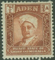 ADEN (HADHRAMAUT)..1942..Michel # 2...MLH. - Aden (1854-1963)