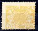 Sellos Hacienda Provincial 5 Cts. Amarillo Naranja. Fiscal - Steuermarken