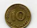 ALLEMAGNE 10 PFENNIG 1950 G - 10 Pfennig