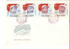 Romania FDC 1964 / Cosmic Navigation (Gagarin, Glenn, Titov Etc)/ Set X 3 / Perforated - Europe