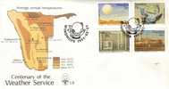 Namibia - 1991 Centenary Of Weather Services FDC # SG 568-571 , Mi 698-701 - Clima & Meteorología