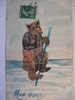 Ours Fait En Timbres Collage Hand Made With Stamps - Ours