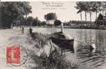 MAREUIL SUR AY LE PORT LA CHAMPAGNE  1908 (PETITE EMBARCATION ET ANIMATION) - Mareuil-sur-Ay